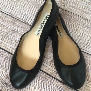 karl lagerfeld leroux ballet flats